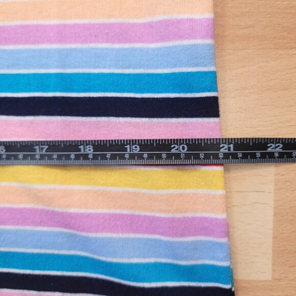 Picket and Post Colorful Striped Short Sleeve Top | Size: Medium - Picture 6 of 13